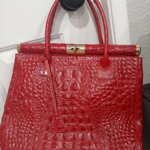 Crocodile Leather Embossed Purse